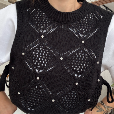 Briella Taş Detaylı Süveter - 7