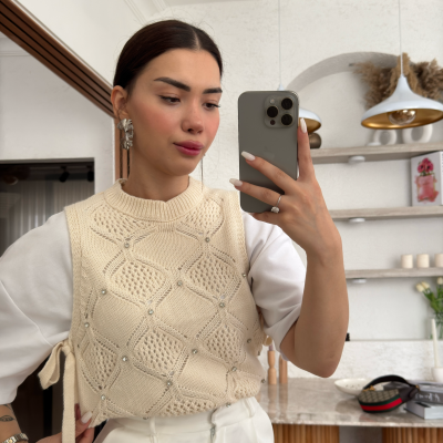Briella Taş Detaylı Süveter - 3