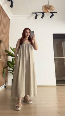 Fiona askılı elbise - 1