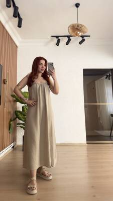 Fiona askılı elbise - 4