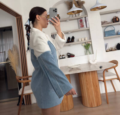 Flora Kot Detaylı Blazer Ceket - 4