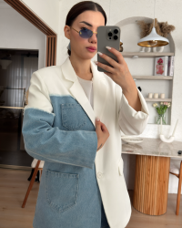 Flora Kot Detaylı Blazer Ceket - 3