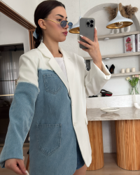 Flora Kot Detaylı Blazer Ceket - 2