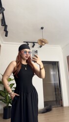 Halter Yaka Maksi Elbise - 10