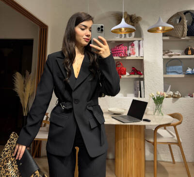 Hily Kemer Detaylı Blazer Ceket - 1