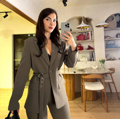 Hily Kemer Detaylı Blazer Ceket - 4