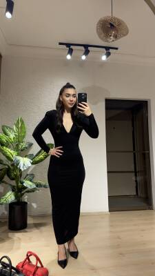 Kruvaze vatkalı elbise - 8