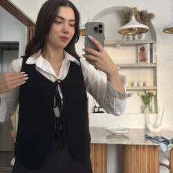 Sophia Bağlama Detay Süveter - 7