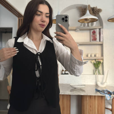 Sophia Bağlama Detay Süveter - 7