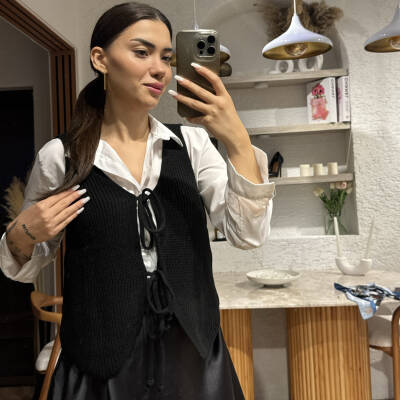 Sophia Bağlama Detay Süveter - 8