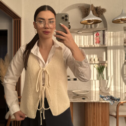 Sophia Bağlama Detay Süveter - Een Moda
