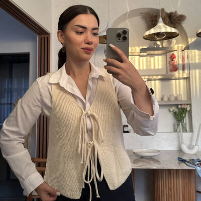 Sophia Bağlama Detay Süveter - 2