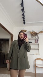 Vanessa çizgili ceket - 11