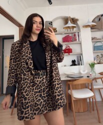 Vanessa Leopar Ceket - 4